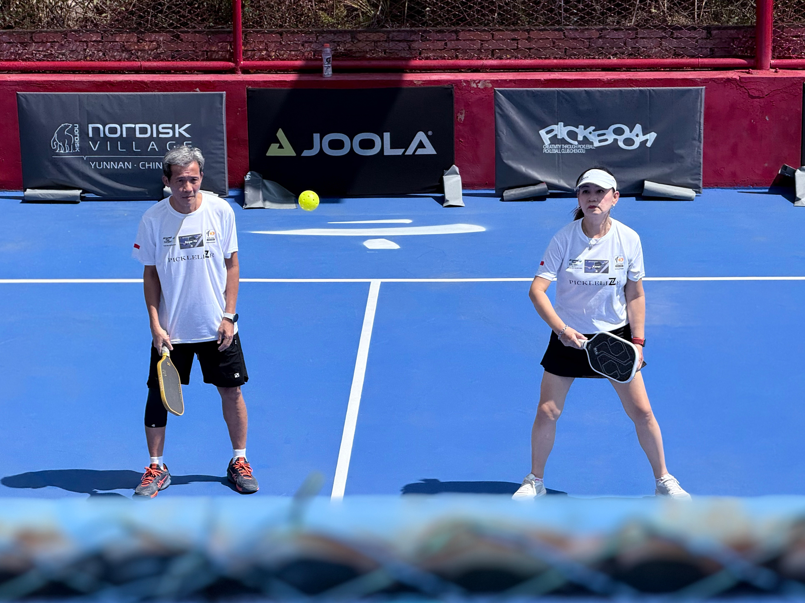 Players participating in the Kunming Pickleball Tour 2025